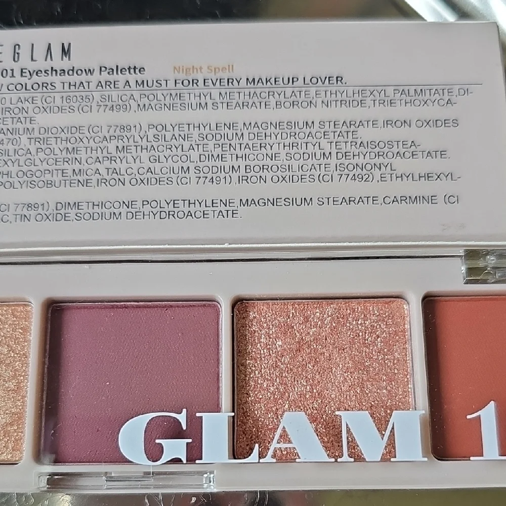 NIB Sheglam Glam 101 Eyeshadow Palette Night Spell Pinks & Peaches